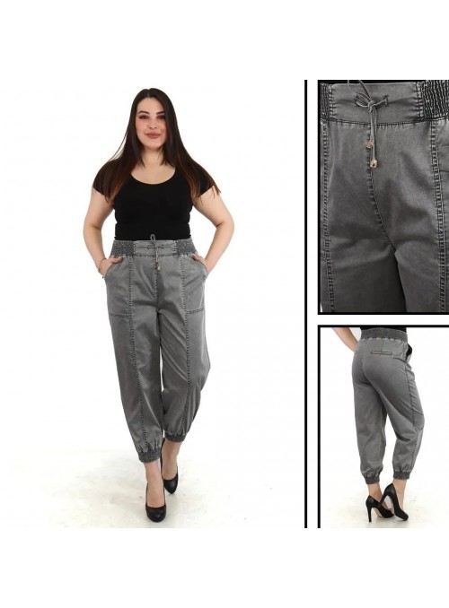 oversized, lycra, high-waisted trousers