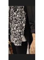 Asymmetric cut shirt tunic with button detail on the sides