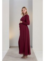 pregnant chiffon dress